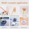 360° Rotatable Adjustable Cleaning Mop, Extendable Wall Cleaning Mop for Bathroom Floor Wall Bed Bottom