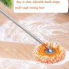 360° Rotatable Adjustable Cleaning Mop, Extendable Wall Cleaning Mop for Bathroom Floor Wall Bed Bottom