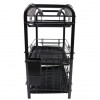 3 Layer Dish Drying Rack Dish Rack with Utensil Holder and Dish Drainer for Kitchen Counter (Black)