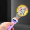 Flashlight Projector Lighting Lamp for Kid, Slide Projector Torch Projection Story Toy Lamp, Kid Bedtime Cognition Device Fun Torch with Animal Pattern Interactive Bedtime