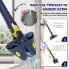 Rotatable Adjustable Cleaning Mop, Stainless Steel Handle Multifunctional Wet and Dry Mop for Floor/Ceiling/Wall