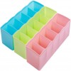 5 Cells Plastic Storage Box Drawer Cosmetic Divider Tidy Organizer