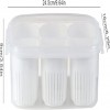 Fridge Food Storage Container with Lid, Airtight Refrigerator Food Box with 6 Pcs Detachable Drain Basket