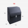 Portable Car Trunk Organizer Box Large Capacity Multiuse Tools Storage Bag Stowing Tidying Leather Folding