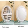 LED Cosmetic Storage Box, Dressing Table Storage Cosmetic Storage Box (White)