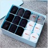 Box Drawer Organizer, 15 Compartment Plastic Storage Drawer Organizer