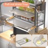 Microwave Stand With Storage Cabinets Dustproof Cupboards Dish Storage Racks Knife Tableware Storage Racks