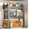 Microwave Stand With Storage Cabinets Dustproof Cupboards Dish Storage Racks Knife Tableware Storage Racks