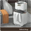 Laundry Baskets on Wheels, Laundry Trolley, Laundry Collector with 2 Layers, 2 Storage Baskets, Laundry Sorter for Bedroom