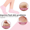 1 Pair Silicone Socks Silicone Gel Sock Silicone Moisturizing Sock Silicone Heel Sock