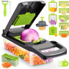 Multifunctional 14-in-1 Vegetable Chopper and Slicer Set