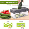 Multifunctional 14-in-1 Vegetable Chopper and Slicer Set