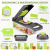 Multifunctional 14-in-1 Vegetable Chopper and Slicer Set