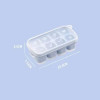 8 Grid Popup Ice Cube Tray, Square Soft Silicone Ice Cube Mold, Multi Grids Freezer Ice Cube Maker