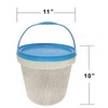 Airtight Rice Bucket 10 Ltrs. Flour Storage Container with Free Spoon - Perfect for Rice Flour Cereal Storage