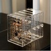 Vertical Drawer Organizer for Stud Earring and Necklace, Dustproof - Clear Acrylic Jewelry Storage Box