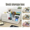 Desktop Stationery Supplies Organizer - Rectangle Pen Organizer with Two Drawers - Creative Office Desk Pen Holder