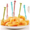 40pcs Disposable Plastic Buffet Cupcake Fruit Dessert Fork Salad Stick - Kitchen Forks Picks Set for Party Kitchen Accessories
