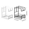 Wall Mounted Shelf Iron Storage Shelves for Kitchen Decoration Drainer Rack