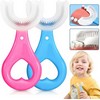 New Silicone Tooth Brush Kids, Head 360 Degree Cleansing U Shaped Toothbrush for kids