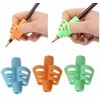 3 Pcs Pencil Grip Holder - Toddler Pencil Grip, Pen Grips Trainer for Beginners - Pencil Grips for Kids Handwriting