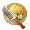 Crinkle Cut Potato/Chip/Fruit/Vegetable Wavy Blade Cutting with Wooden Handle/French Fry Potato Cutter