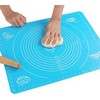 Kneading Dough Baking Mat Pad Pastry Rolling Mat Roti  Non Slip Non Stick Thickening Flour Silicone Baking Mat 43cm x 36cm