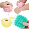 Pack of 2 Silicon Massage Bath Brush, Silicon Wash Scrubber, Cleaner & Massager