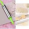Baking Stainless Steel Rolling Pin - For all Cake, Dough, Pastries, Sugar Paste, Pizza, Pasta, Fondant