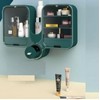 Multifunction Cosmetic Organizer For Bathroom Wall Mounted Makeup Storage Box