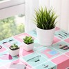 Oil Proof Stove Top Wallpaper Printed Kitchen Oil Resistant Self Adhesive Sticker (Blue)