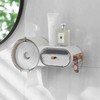 Waterproof Wall Mounting Multifunctional Bathroom Organizer Toilet Paper Holder