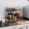 2 Layer Metal Stand Small Storage Rack for Kitchen, Bath Room, Bedroom and Office