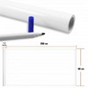 Whiteboard Self Adhesive Wallpaper Sticker for Kids Home Classroom Office Room with Marker (White, 60 x 200 cm)