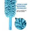 Foldable Multipurpose Microfiber Ceiling Fan Duster, Telescopic Pole Handle Flexible Brush