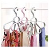 Pack of 3 - Flower Hanger Scarf Tie Belt Hanger Multi-function 5 Holes Hanging Towel Hanger Space Saver