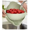 2-in-1 Multifunction Kitchen Colander/Strainer Bowl Set,Double Layered Rotatable Drain Basin and Basket, Cleaning, Washing, Mixing Fruits, Vegetables