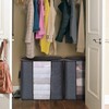 Cloth Storage Bags - Closet Organizer - Collapsible Kids Cloth Organizer - Wardrobe Organizer - Waterproof Washable Storage Bag - Grey