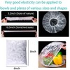 100Pcs Bowl Covers, Food Covers for Outside, Plastic Bowl Food Cover, Plastic Wrap for Food, Plastic Wrap, Reusable Food Wrap Bowl Covers