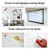 Whiteboard Self Adhesive Wallpaper Sticker for Kids Home Classroom Office Room with Marker (White, 60 x 200 cm)