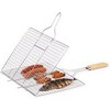 Stainless Steel Folding Grill-Food Grade Grill Basket (X-Large)