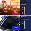 Car Sun Shade Umbrella Cover for Windshield UV Reflecting Foldable Front Glass Sunshade Umbrella