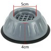 Anti-vibration Washer Support Pads - Anti Slip Anti Vibration and Noise Reducing Rubber Washing Machine Feet Pads (4Pcs)