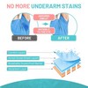 Pack of 10 Pcs Underarm Sweat Pads - Disposable Armpit Pads for Women and Men, Comfortable Unflavored, Non Visible