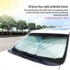 Car Sun Shade Umbrella Cover for Windshield UV Reflecting Foldable Front Glass Sunshade Umbrella