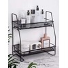 2 Layer Metal Stand Small Storage Rack for Kitchen, Bath Room, Bedroom and Office